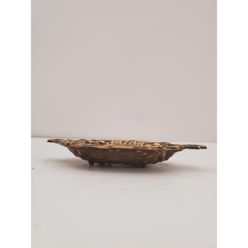 Vintage / BRASS SOAP DISH / Solid Brass Soap Holder Soap Dispenser Vintage - Picture 10 of 10